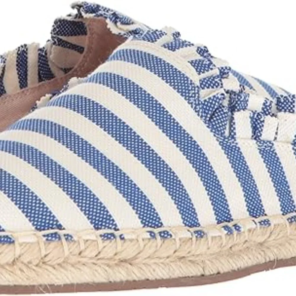Kate Spade New York Laila Mule Blue White Stripe Espadrille Size 6.5
